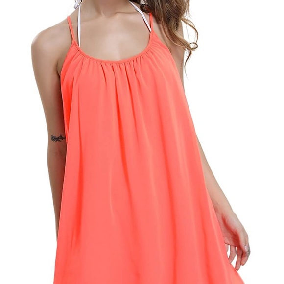 ReachMe Womens Spaghetti Strap Bathing Suit Cover Up - Picture 5 of 6